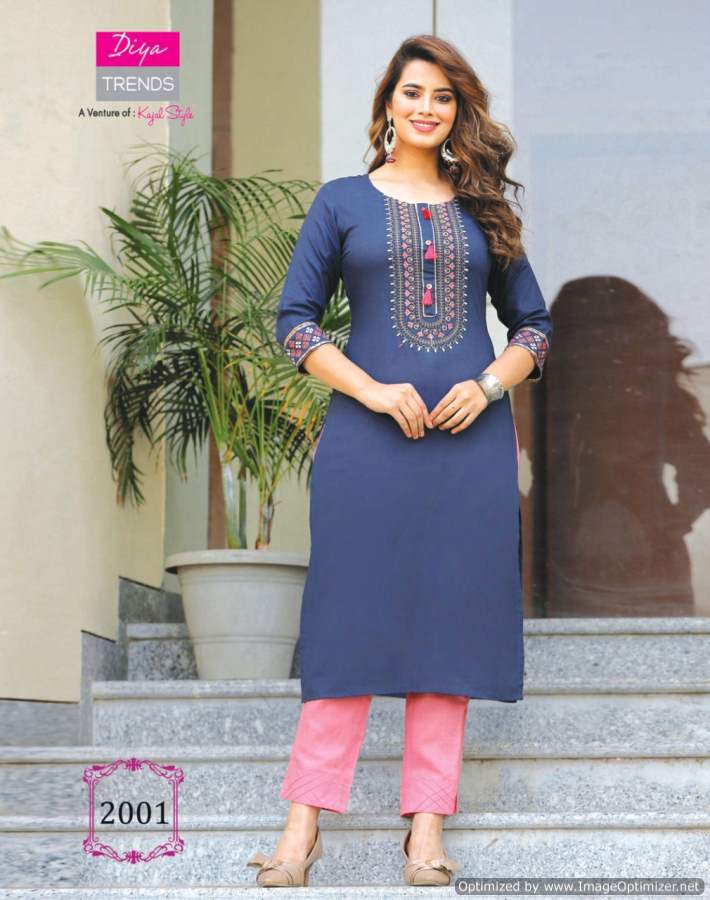Casual Diaries 2 Heavy Ethnic Wear Rayon Embroidery Latest Kurti Collection